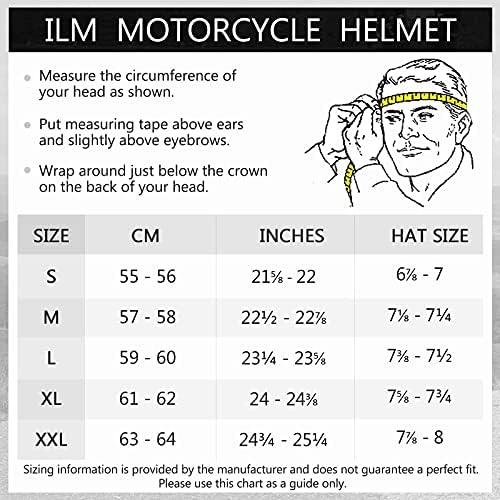1687901912 51qvBFXk0NS. AC ILM Casco de Moto Integral para Hombre y Mujer-Casco de Moto con 2 Viseras Compatibles con Pinlock Transparente y de Colores-DOT&ECE Street Motocross Casco Modelo Z501 Manta Blue M