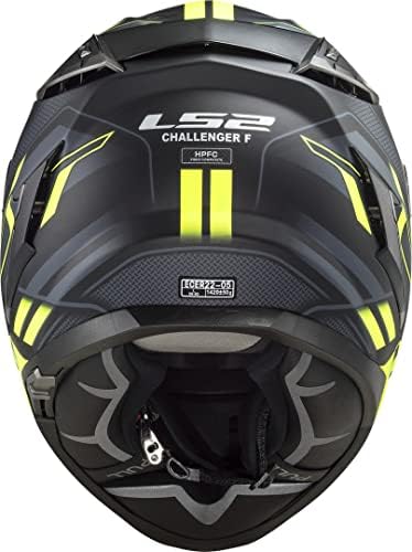 415fAk6FZ3L. AC LS2, Challenger Spin casco de moto integral amarillo cobalto, M