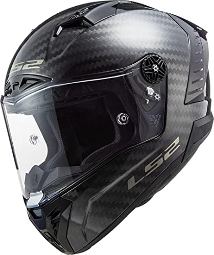 41Qr494BPQL. AC LS2, casco integral de moto Thunder gloss carbon, L