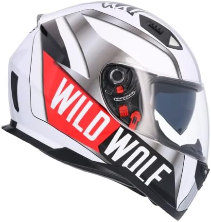 41i7+d+8hPL. AC Shiro Moto Helmet Integral ECE Approved WILD WOLF SH881 LIMITED EDITION XL casco con doble parasol casco hombre casco mujer casco unisex
