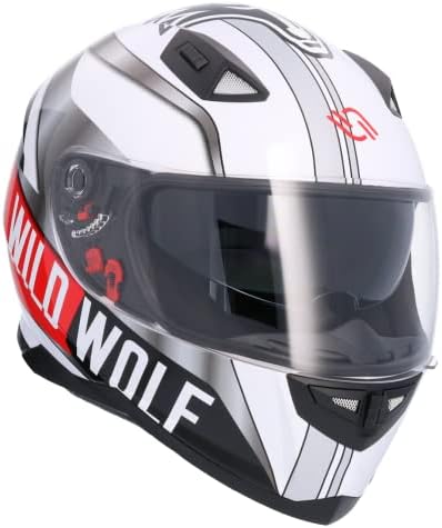 41sWD4Az QL. AC Shiro Moto Helmet Integral ECE Approved WILD WOLF SH881 LIMITED EDITION XL casco con doble parasol casco hombre casco mujer casco unisex