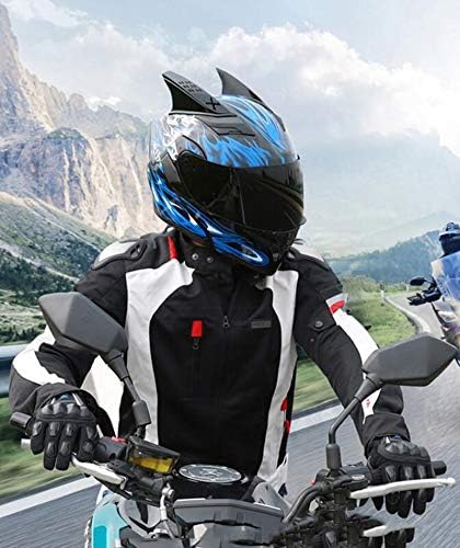 514eNa0M7 L. AC GAOZHE Casco de moto con Bluetooth Casco integral Casco modular Aprobado por la ECE Casco modular de motocicleta Casco integral para motocicleta para mujeres Hombres Adultos Visor doble Negro