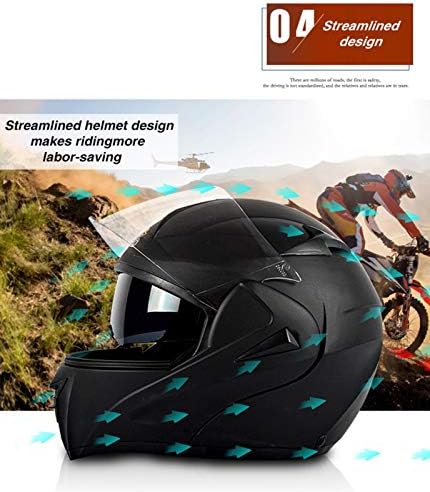 51m+Qd+4m L. AC Casco de motocicleta Modular integrado con Bluetooth, casco integral aprobado por la CEPE, casco de motocicleta con doble visera para adultos, hombres y mujeres