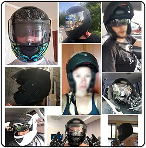 Smilfree - Casco de moto para hombre, modular, de cara completa, con Bluetooth integrado, con doble visera antivaho, certificado DOT/ECE, casco modular para cascos masculinos y femeninos